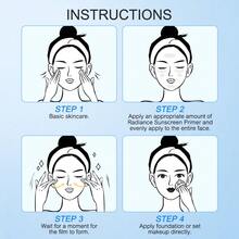 Zeesea Base de maquillaje con protector solar radiante: protector solar, contorneado, nutrición y maquillaje de larga duración. - Natural - Ver 9