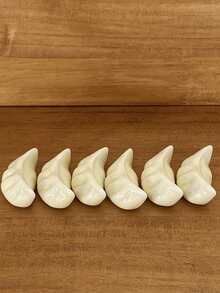 陶瓷筷架系列，可爱创意手绘刀叉架，海豹造型陶瓷筷托，饺子、小鸭、栗子勺筷架，家用餐桌筷架，筷枕，筷托 - 彩色 - 查看 7