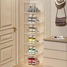 Upgraded Stackable Clear Shoe Boxes, Display & Storage Boxes, Plastic Transparent Drawer-Style Shoe Boxes, Shoe Racks, Shoe Cabinets, Standalone Display, Suitable For Office And Home Display And Storage, Shoe Boxes, Transparent, Black, Limited Edition Shoe Storage, Display, Shoe Display, Mother's Day Gift - Multicolor - View 10