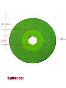 0.9英寸内孔玻璃切割片，钎焊金刚石砂，3厘米宽切割刃，可切割玻璃、陶瓷、玉石、石材，125毫米、115毫米、100毫米三种规格，3毫米宽砂面便于抛光和修整。 - 寬沙切割磨片 - 查看 16