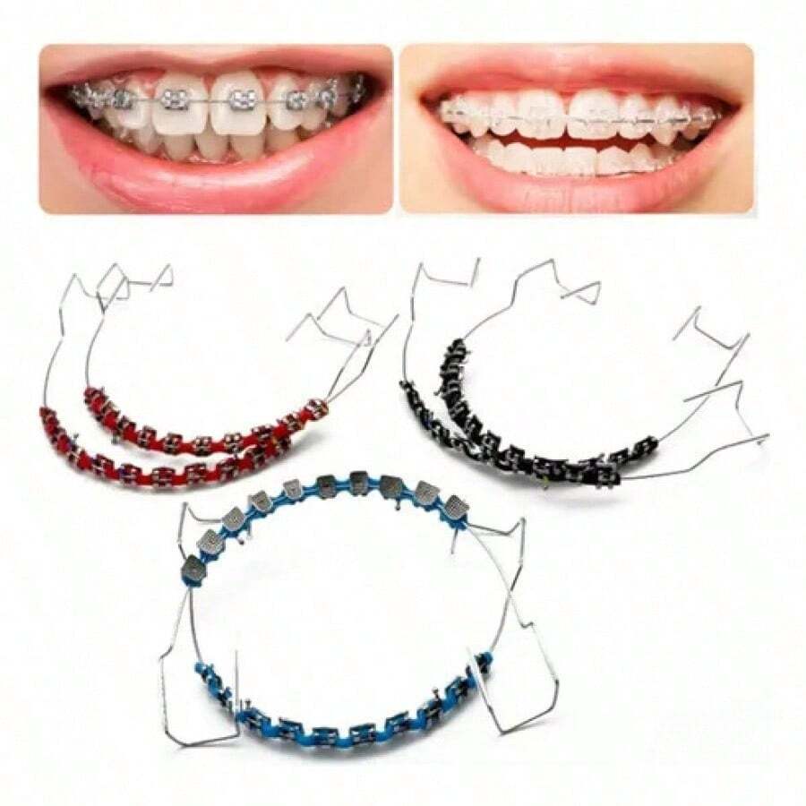 Tendencia1 Par De Soportes Para Dentaduras De Colores Con Ganchos YCalidad premium - azul - Ver 1