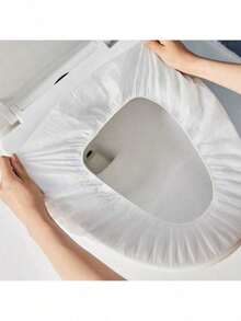 4 piezas de cubiertas de asiento de inodoro impermeables y gruesas - de secado rápido, fácil de limpiar, alfombra de baño autoadhesiva - Multicolor - Ver 10