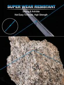 GOTURE Dây câu bện nylon 4 sợi dài 100m/109yd, chống mài mòn, độ bền nút thắt cao, thích hợp cho câu cá nước ngọt và nước mặn ở khoảng cách xa. - Màu xanh lam - Xem 3