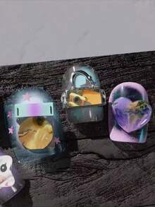 1pc Nail Art Mold, Origami Crane, Star, Airplane Shaped Transparent Silicone Nail Accessory Mold - Clear - View 9