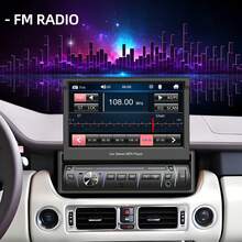 Autoestéreo 1DIN Pantalla Retráctil Táctil 7Pulgadas estereo para carro USB Bluetooth Cámara car audio - B - Ver 4