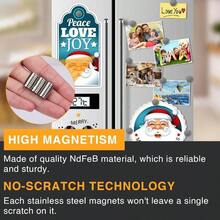 TRMAG 60Pcs 10x2mm Rare Earth Refrigerator Magnets, Small Neodymium Disc Fridge Magnets, Miniature Mini Multi - Use Round For Crafts, DIY, Whiteboard, Kitchen, Office - 10隻大熊+白色禮包 - 查看 2
