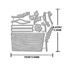 Creative Flower And Flower Pot Dies, DIY Scrapbooking Album And Embossing Stencil, Greeting Card Making Tool, Card Paper Cutting Crafts ,Gift Card Making Template Die Cuts. - Silver - View 7