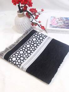 1 件装可折叠祈祷垫，适合室内外使用，适用于书房、大厅等场所，便携式家用祈祷毯，节日和旅行的优雅礼物 - 彩色 - 查看 5