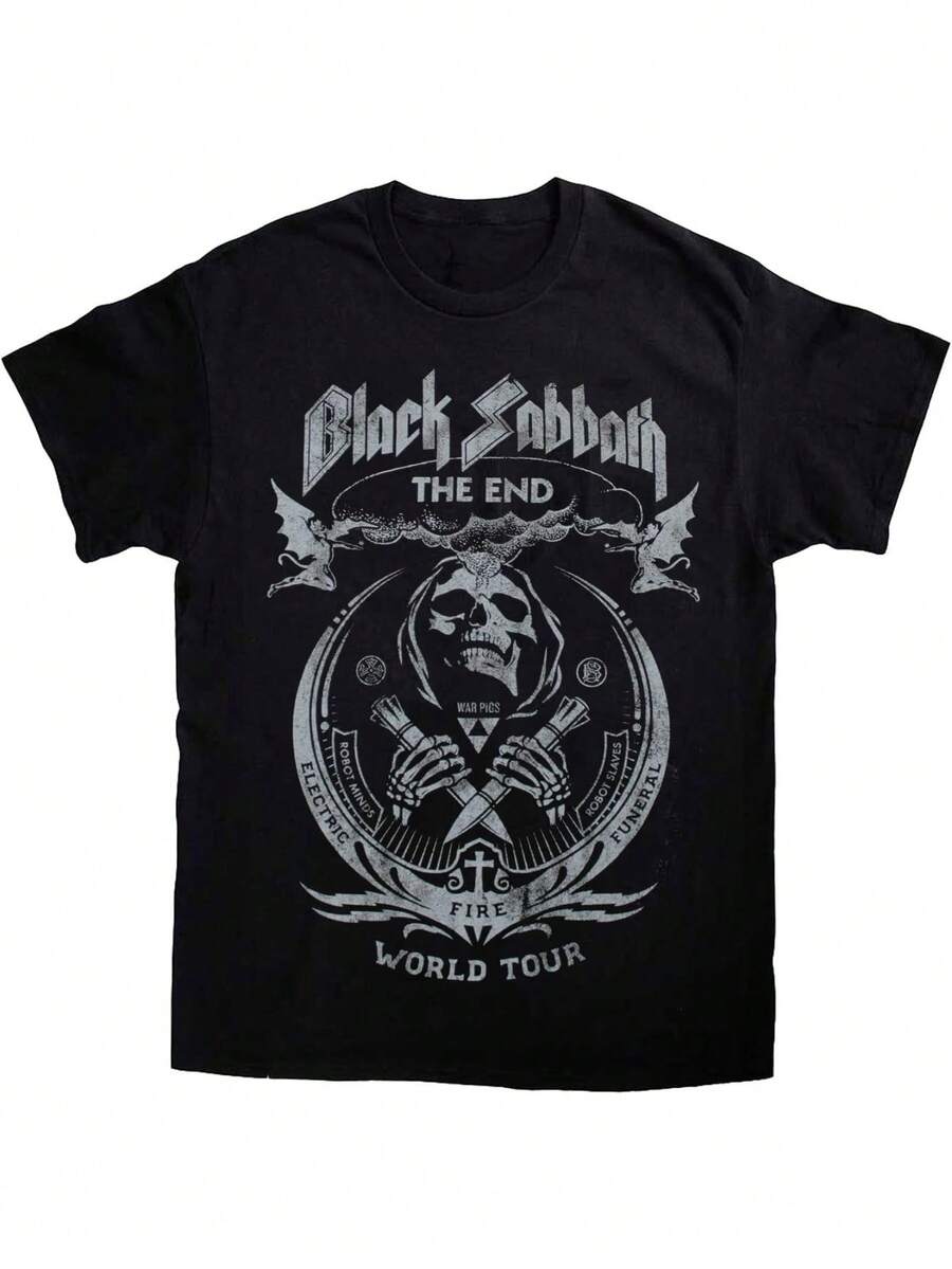 Black Sabbath Official The End Tour T Shirt (Black) - 2XL - Black - View 1