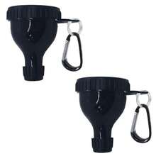 2 Pack Protein Powder Container To Go With Mini Funnel And Keychain For Shakers - Compact Portable Design For Travel And Gym Use - -Đen- - Xem 1