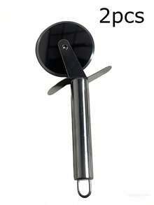 2pcs/Set, 1pc Stainless Steel Handle Wooden Pizza Roller, Pizza Cutter Wheel, Easily Roll Out Perfect Pizza, Kitchen & Dining Tool, Italian Pizza Accessory, Durable Material, Pizza Baking Tool, Stainless Steel Pizza Knife Roller, Stainless Steel Pizza Edge, Stainless Steel Pizza Kitchen Tool, Waffle, Dough Baking, Dessert, Tiramisu, Dry Sandwich, Women's Gift, Household Gift, Holiday Gift, Family Gift - Multicolor - View 17