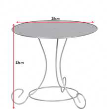 Party Tray Kit, 9 Pieces, Gold Cake Stand, Luxury Vase - Silver - View 4