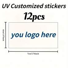 Customized UV Transfer Stickers - Suitable For Personalized Water Bottles And Coffee Cups, Can Print Images, Logos Or Personal Identifiers, 3D Transparent Sticker Design Is Easy To Apply And Durable, High-Quality Adhesive - Multicolor - View 9