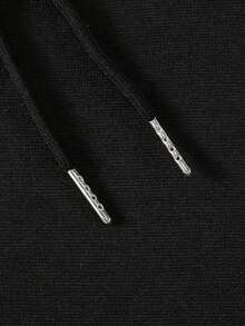 Solid Color Sweatshirt Men's Hoodie Women's Simple Casual Solid Color Pullover Hooded Long Sleeve Hoodie With Drawstring Oversize Fall Clothes Winter Clothes Lover's Gift Valentine's Day Gift - màu đen - Xem 8