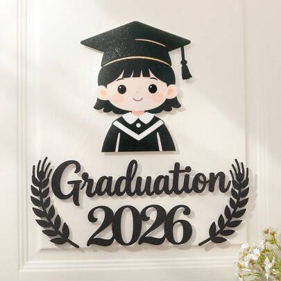 2026 Graduation Party Decorations, Felt Fabric Wall Stickers, Entrance Theme Set