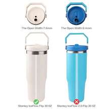 Replacement Straws For  IceFlow Flip Straw Tumbler 30 Oz 64 Oz -  Plastic Straws In Clear With 6 Straws And Cleaning Brush - Compatible Accessories - -清除- - 查看 4
