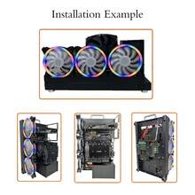 DIY Portable Test Bench Open Air PC Frame Fits X79 X99 Mobo ATX MATX ITX - Black - View 2