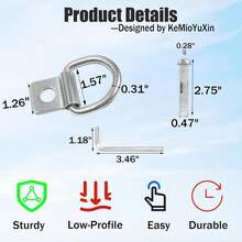 Anclaje de  antirrobo para cerradura de cadena de bicicleta, anclaje de tierra de  resistente en el piso o par - como en la foto - Ver 4