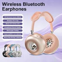 无线蓝牙耳机，蓝牙5.4，封闭式设计，可调节头带，内置麦克风 - 彩色 - 查看 10