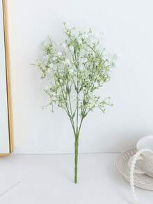 1件 13.77英吋人造星空花束，情人節花瓶，DIY婚禮、派對、居家客廳、廚房、花園、飯店、辦公室裝飾，禮物，室內外裝飾，花瓶裝飾用假塑膠花大宗包裝，農舍風居家裝飾，波西米亞風婚禮 - 白色 - 查看 4