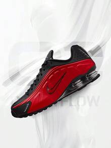 Nike Shox R4 University Red Black Metallic Silver– Men's Lifestyle Sneakers – Shoes For Man -Vintage-Spring & Summer-Inspired Running Shoes, Shock-Absorbing Comfort, Gym To Streetwear Casual Wear-Mother's Day Gifts-Father's Day Gift–HQ1988 600 - University Red/Black/Metallic Silver/University Red - 查看 1