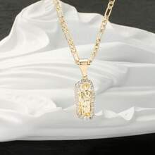 1 件 Tadeo 吊坠项链 - 镶嵌 3A 级锆石，经典宗教主题，日常佩戴，特殊场合皆宜，情人节、圣诞节、感恩节礼物，轻奢复古庄重信仰传承男女项链，周年纪念日礼物 - Tadeo - 查看 4