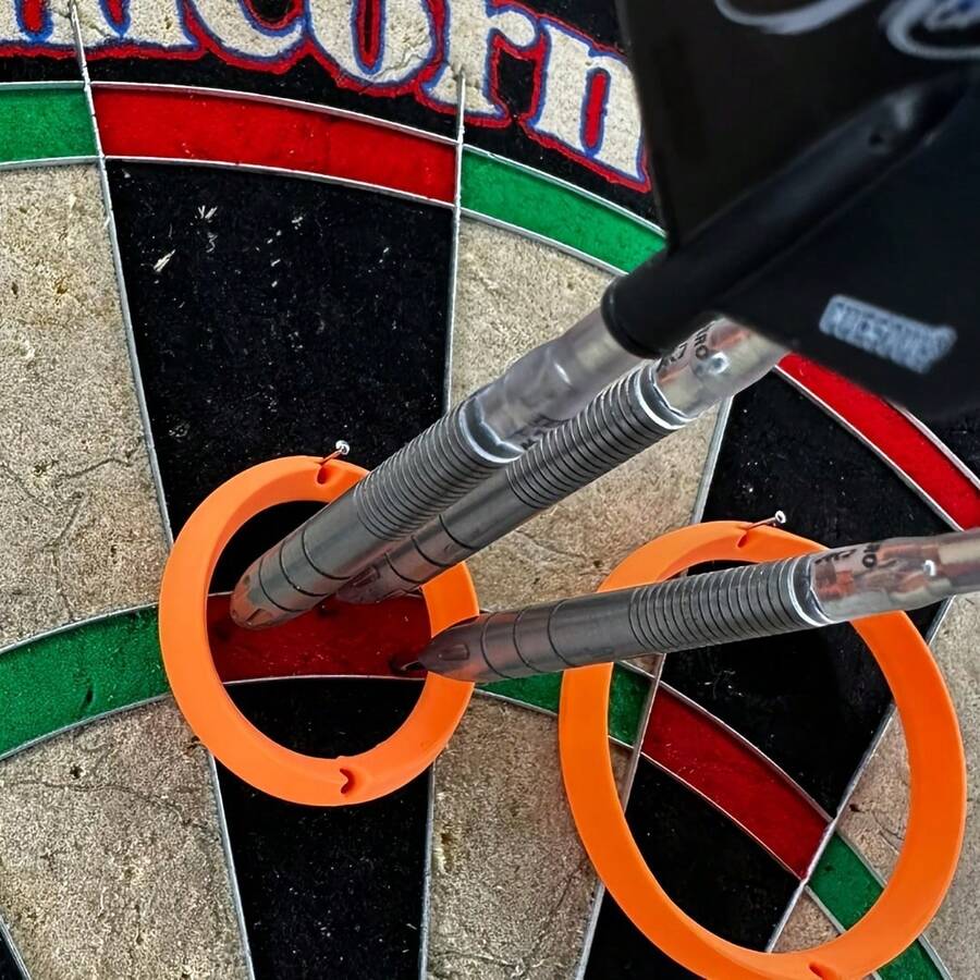 4pcs Dart Training Rings Set - With Numbered 1-20 Scoring Zones, Suitable For Various Dart Boards, Easy Assembly, Improve Accuracy And Aiming, Help Dart Players Enhance Skills - Great For Home Use, Competitions And Beginners - Multicolor - View 1