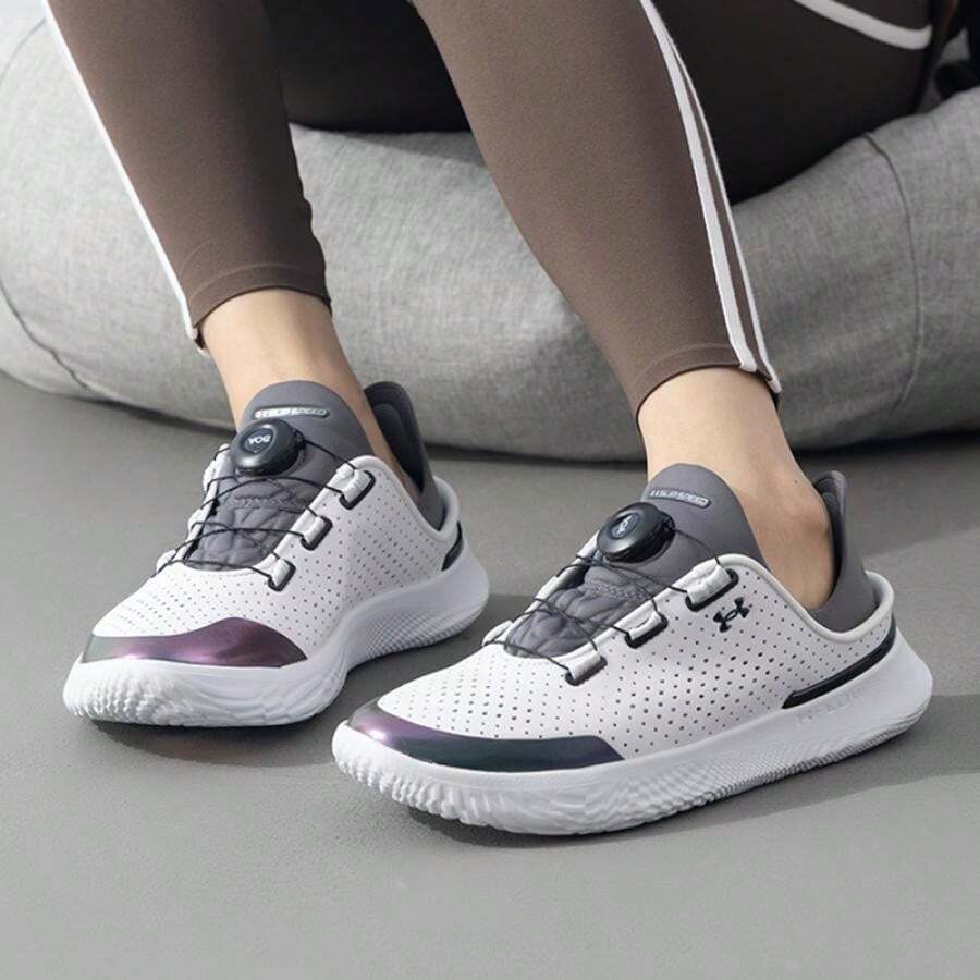 Under Armour Giày thể thao tập luyện UA Flow Slipspeed Trainr SYN thoáng khí, nhẹ và thoải mái, mã sản phẩm 3027049-121 - Trắng/Xám - Xem 1