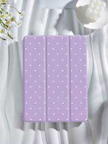 Polka Dot & Minimalist Pattern Tablet Protective Case, Compatible With  9.7/10.2/10.5/10.9/12.9/Pro 11 (10th Gen), Galaxy Tab S6 Lite 10.4", Kindle Paperwhite 12th Gen (2024), Kindle 11th Gen (2022), Offers Soft Shock-Proof Protection, Supports Smart Stand/Auto Wake/Sleep Function - 多色-9 - 查看 1