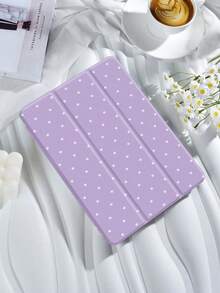 Polka Dot & Minimalist Pattern Tablet Protective Case, Compatible With  9.7/10.2/10.5/10.9/12.9/Pro 11 (10th Gen), Galaxy Tab S6 Lite 10.4", Kindle Paperwhite 12th Gen (2024), Kindle 11th Gen (2022), Offers Soft Shock-Proof Protection, Supports Smart Stand/Auto Wake/Sleep Function - 多色-9 - 查看 3