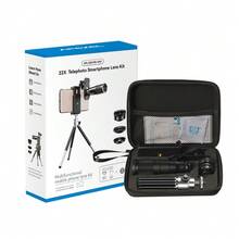 APEXEL 4合1智能手机摄影镜头套装：22倍手机长焦镜头带三脚架，兼容几乎所有手机。 - A - 查看 4