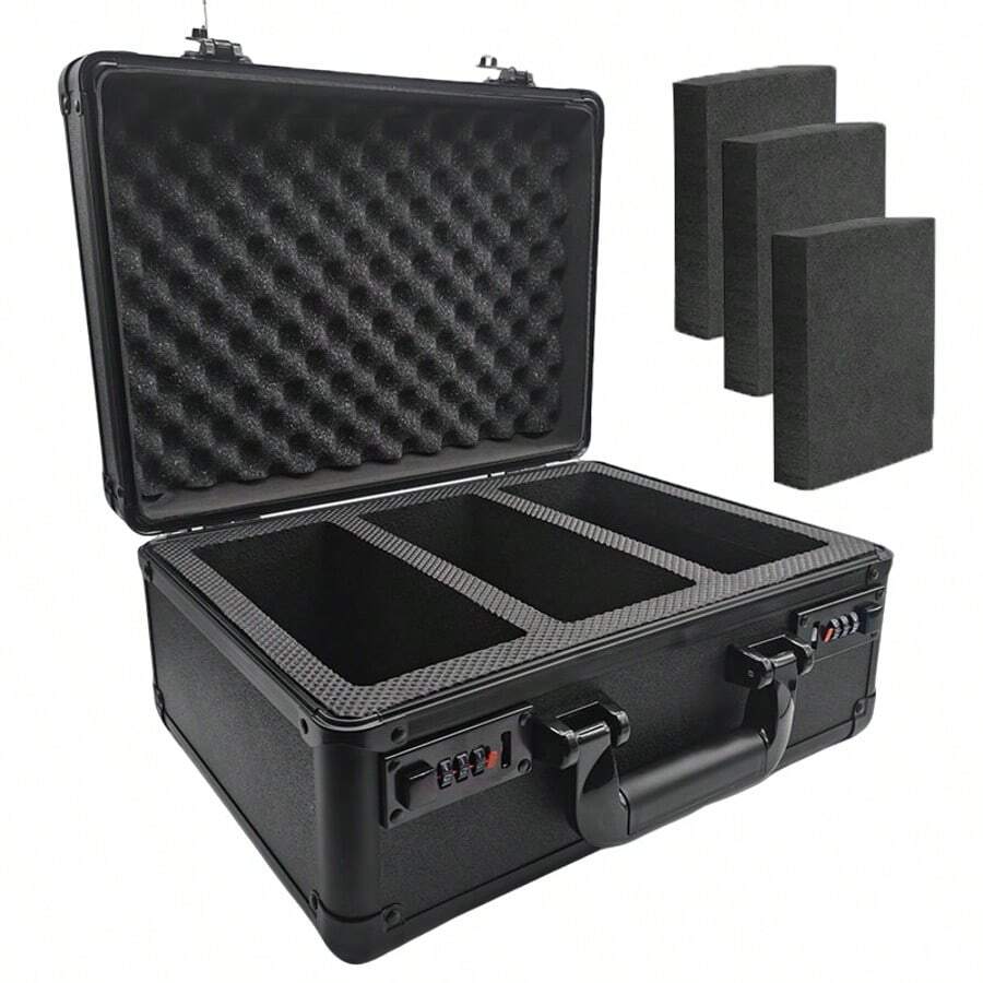 Large Size Graded Card Storage Case Trading Card Protection Box For BGS PSA TGC - Negro - Ver 1