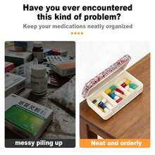 Luxury Shiny Crystal Mini Pill Box - Elegant Jewelry-Style Travel Storage Box With Compartments, Suitable For Medicines, Tablets, Cosmetics - Essential For Women, Daily Use - Sparkling Decor, Fashionable Travel Essential, Durable Plastic Material - Multicolor - View 8