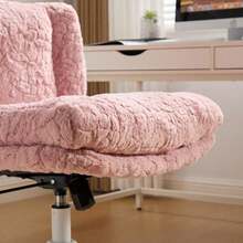 Vanity Stools - Pink + Faux Fur + Foam - View 6