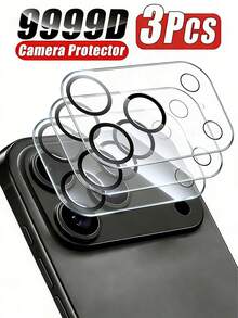 Bộ 3 miếng kính cường lực độ nét cao bảo vệ ống kính camera, chụp ảnh rõ nét, chất liệu cứng cáp, chống va đập và rơi rớt, tương thích với iPhone 17 Air/17 PRO/17 PRO MAX/17/11/12/13/14/15/16 Promax Pro Plus - Trong sáng - Xem 19