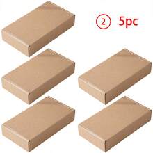 5/10个装飞机造型方形纸盒，特制硬牛皮纸飞机造型礼盒，优雅礼品盒 - 礼品包装的理想之选：珠宝、手工皂、婚礼礼物 - 纸艺装饰包装礼盒 - 彩色 - 查看 15