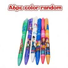 6支/套 Kpop 恶魔猎人可擦凝胶笔，人气 K-Pop 女团猎魔队文具，学生用品，签名笔，返校礼物，情人节礼物 - A6pc顏色隨機 - 查看 6