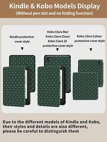 Polka Dot & Minimalist Pattern Tablet Protective Case, Compatible With  9.7/10.2/10.5/10.9/12.9/Pro 11 (10th Gen), Galaxy Tab S6 Lite 10.4", Kindle Paperwhite 12th Gen (2024), Kindle 11th Gen (2022), Offers Soft Shock-Proof Protection, Supports Smart Stand/Auto Wake/Sleep Function - 多色-10 - 查看 8