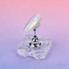 1pc Reusable Nail Polish Display Stand, Fake Nail Support, Manicure Practice Holder, Nail Polish Painting Stand - Clear - View 8