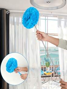 Extendable Ceiling Fan Duster Brush, 13-31.5 Inch Adjustable, Microfiber Cleaner For Home Cleaning Ceiling, Kitchen, Bedroom, Bathroom, Furniture And Car, Reusable Fan Blade Duster, Washable Dust And Cleaning Brush, Household & Office Essential - One Size - View 8