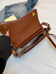 New Casual Versatile Minimalist Shoulder Bag - Brown - View 8