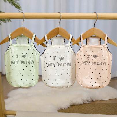 宠物透气花卉图案背心，新款宠物背心，狗狗背心，卡通猫咪服装，小型犬服装，春夏降温背心