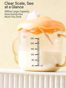 PPSU Children's Double Handle Open Cup With Measurement Scale, Cute Baby Milk Cup For Home Use - Multicolor - View 7