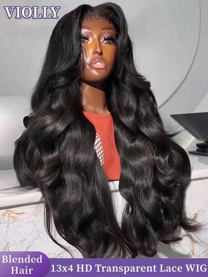 VIOLLY Ear To Ear 13x4 HD Transparent Lace Front Wigs Human Hair Pre Plucked 26Inch 350# Ginger Orange Free Part Body Wave Wigs For Women 180% Density Orange /Chocolate Brown Frontal Lace Wig Natural Looking Bleached Knots With Baby Hair Cosplay Gift Ideas For Women