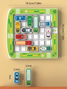 1 pieza + Laberinto magnético Estacionamiento + Salida de automóvil + Juego de rompecabezas Huarong Road + Juguete magnético deslizante + Juguete interactivo para padres e hijos + Rompecabezas digital Juguete de pensamiento para niños - Multicolor - Ver 8