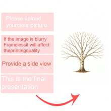 1pc Framed Canvas Wall Art - Fingerprint Tree Design, Heart-Shaped Trunk, Perfect Gift, Ready To Hang, Suitable For Living Room, Bedroom, Office Or Kitchen Decor, Fingerprint Art - Multicolor - View 21