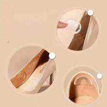 QKC 6pcs/Set High Quality Silicone Gel Heel Stickers Adhesive Shoe Insole Insert Pad Cushion Foot Care Heel Grips Liner Protector - Transparent - View 2