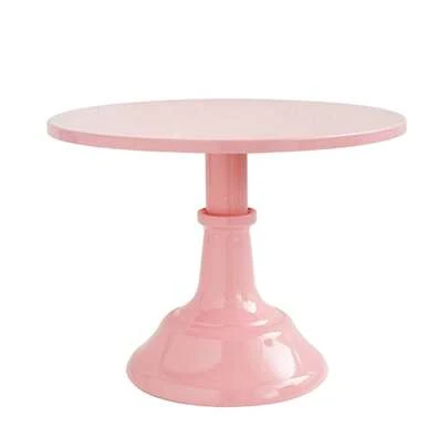 Iron Cake Stand 10 Inch | Round Metal Cake Plate Pedestal Dessert Display Stand For Cupcakes, Parties, Weddings & Birthdays