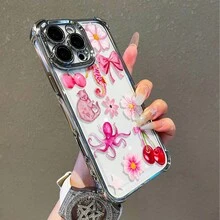 1 Stück, kreatives Muster, einfache stilvolle quadratische Handyhülle für iPhone 11/12/13/14/15/17/Air/Pro/Plus/Pro Max und Galaxy S22/S223/S84/S25/Ultra/FE/EDGE. Geeignet als Geschenk für Freunde oder Valentinstagsgeschenke. - Verschiedenfarbig - Übersicht 5
