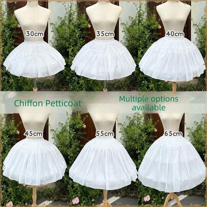 Luxury Satin Waist Ball Gown Hoop Petticoat, Fluffy Crinoline Underskirt For Wedding Bridal Dress, Extra Full Tulle A-Line Puffy Slip Bouffant